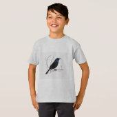 T-shirt oiseau-noir (Devant entier)