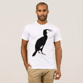 T-shirt Oiseau noir de Cormorant (Devant entier)