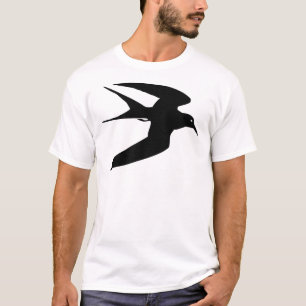 T-shirt Oiseau noir de sterne en vol
