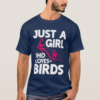 T-shirt Oiseau observation mignonne Oiseau Amoureux cadeau