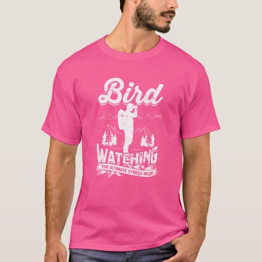 T-shirt Oiseau observer le stress ultime Oiseau (Devant)