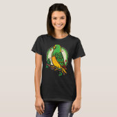 T-shirt Oiseau Oiseau Observation Zookeeper Oiseau Green C (Devant entier)