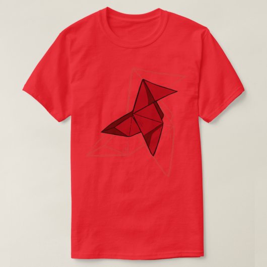 T-SHIRT OISEAU ORIGAMI 39 (Design devant)