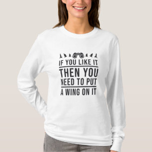 T-shirt Oiseau Regardant Une Aile Sur Elle Drôle Oiseau Wa