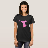 T-shirt Oiseau rose Vintage (Devant entier)
