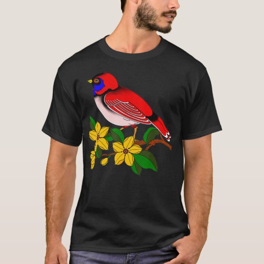 T-shirt Oiseau rouge (Devant)
