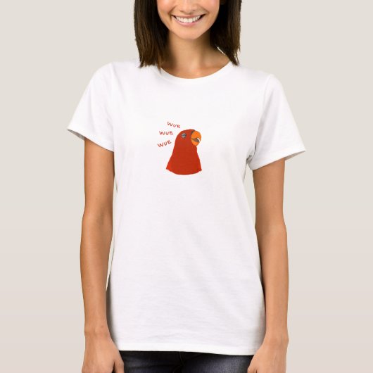 T-shirt Oiseau rouge "GUMI" wuewuewue.... (Devant)