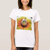 T-shirt Oiseau sculpté en Tournesol Imprimer (Devant)