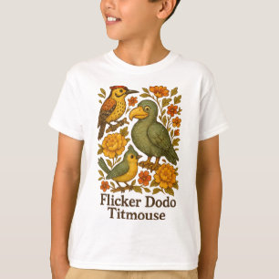 T-shirt Oiseau subtil anti Trump Bird Flicker Dodo Mésange