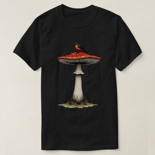 T-shirt Oiseau sur Champignon (Design devant)