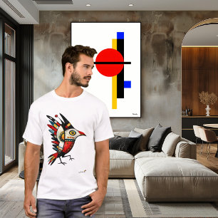 T-shirt Oiseau Totémique – Symbole Tribal Abstrait