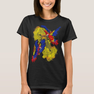 T-shirt Oiseau tropical Jungle Animal coloré Macaw Parrot