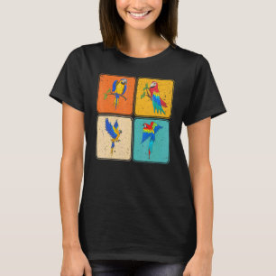 T-shirt Oiseau Tropical Pop Jungle Animal Exotique Macaw P