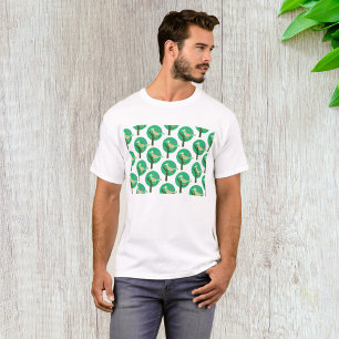 T-shirt Oiseau vert et arbre Motif Nature inspirée