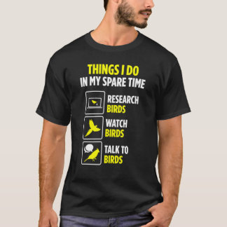 T-shirt Oiseau Watcher Propriétaire Animaux de compagnie V