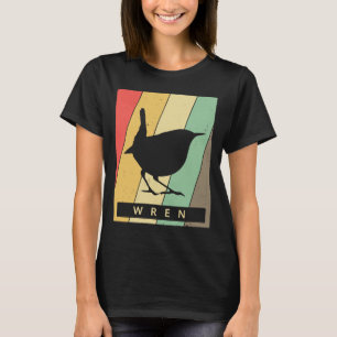T-shirt Oiseau Wren Vintage animal rétro