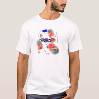 T-shirt oiseaux abstraits