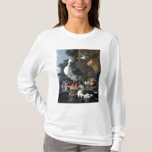 T-shirt Oiseaux aquatiques dans un paysage classique,