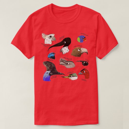 T-shirt Oiseaux australiens (Design devant)