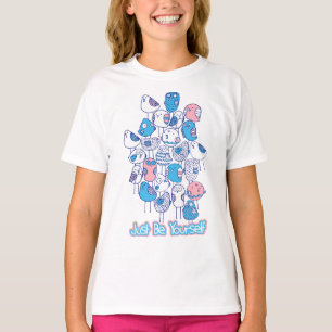 T-shirt Oiseaux Colorés Empilés : Soyez Vous-Même