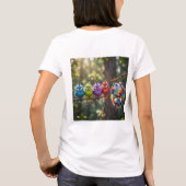 T-shirt Oiseaux colorés et duveteux (Dos)