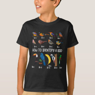 T-shirt Oiseaux Comment identifier un Oiseau unique