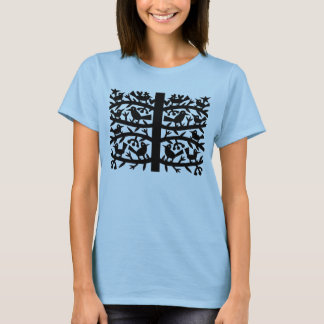 T-shirt Oiseaux Dans Un Arbre
