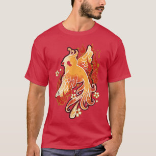 T-shirt Oiseaux d'art japonais kawaii sakura sakura Arbre