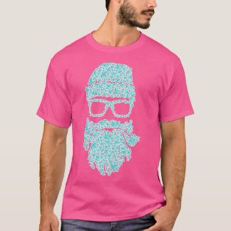 T-shirt Oiseaux de barbe Bleu blanc