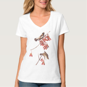 T-shirt Oiseaux de brume de riz d'Audubon ou oiseaux Bobol