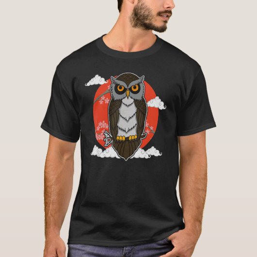 T-shirt Oiseaux de hibou Ornithologue Biologie Biologiste  (Devant)