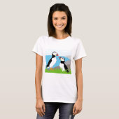T-shirt Oiseaux de mer de macareux (Devant entier)