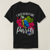 T-shirt Oiseaux de perroquets (Design devant)