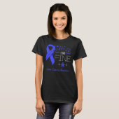 T-shirt Oiseaux de plume Je suis bien Colon Cancer Sensibi (Devant entier)