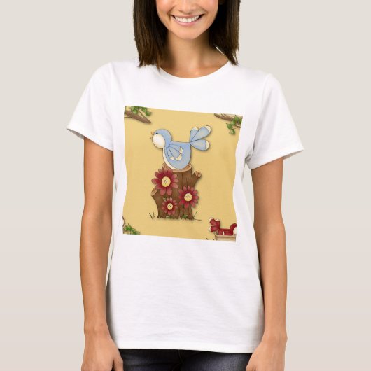 T-shirt Oiseaux de printemps (Devant)