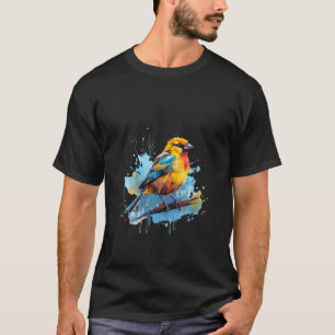T-shirt Oiseaux des Canaries de l'Atlantique colorés