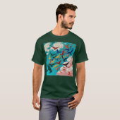 T-shirt Oiseaux Design ami (Devant entier)