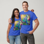 T-shirt Oiseaux d'Imaginaire Jay bleu (Unisexe)