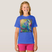 T-shirt Oiseaux d'Imaginaire Jay bleu (Devant entier)