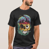 T-shirt Oiseaux du Corbeau Mangeant Zombie (Devant)