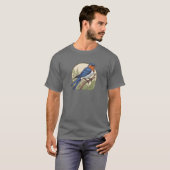 T-shirt Oiseaux éleveur Ornithologue Oiseau observatrice f (Devant entier)