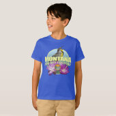 T-shirt Oiseaux et fleurs de l'état du Montana (Devant entier)