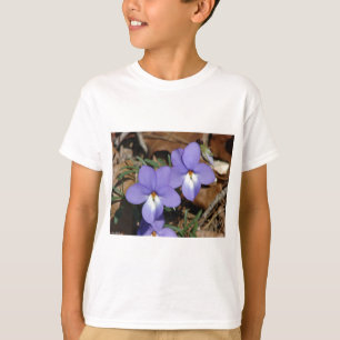 T-shirt Oiseaux fleur sauvage-Pied Violet III Cadeaux et v
