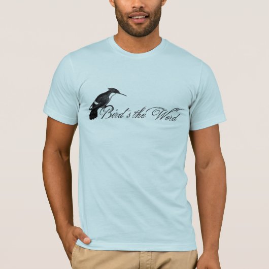 T-shirt oiseaux le mot (Devant)