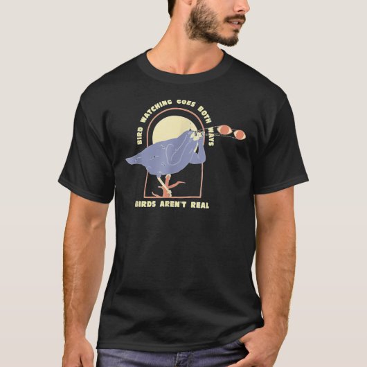 T-shirt Oiseaux L'observation va dans les deux voies Oisea (Devant)