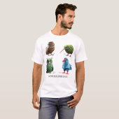 T-shirt Oiseaux néo-zélandais (Devant entier)