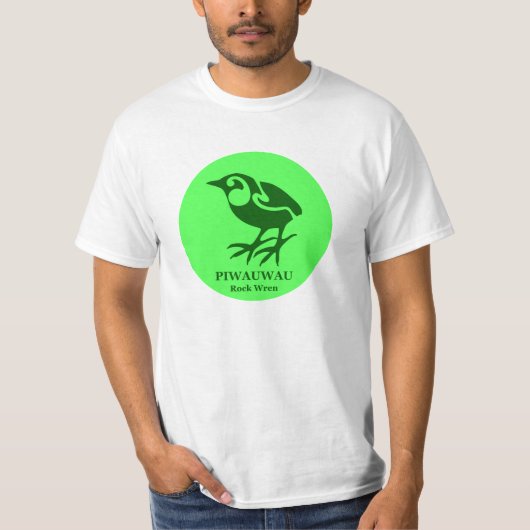 T-shirt Oiseaux néo-zélandais PIWAUWAU Rock Wren (Devant)
