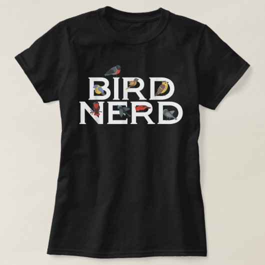 T-shirt Oiseaux Nerd Amateurs d'oiseaux (Design devant)