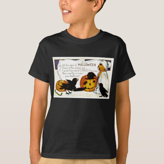 T-shirt oiseaux noirs (Devant)