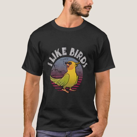 T-shirt Oiseaux observer j'aime les oiseaux (Devant)